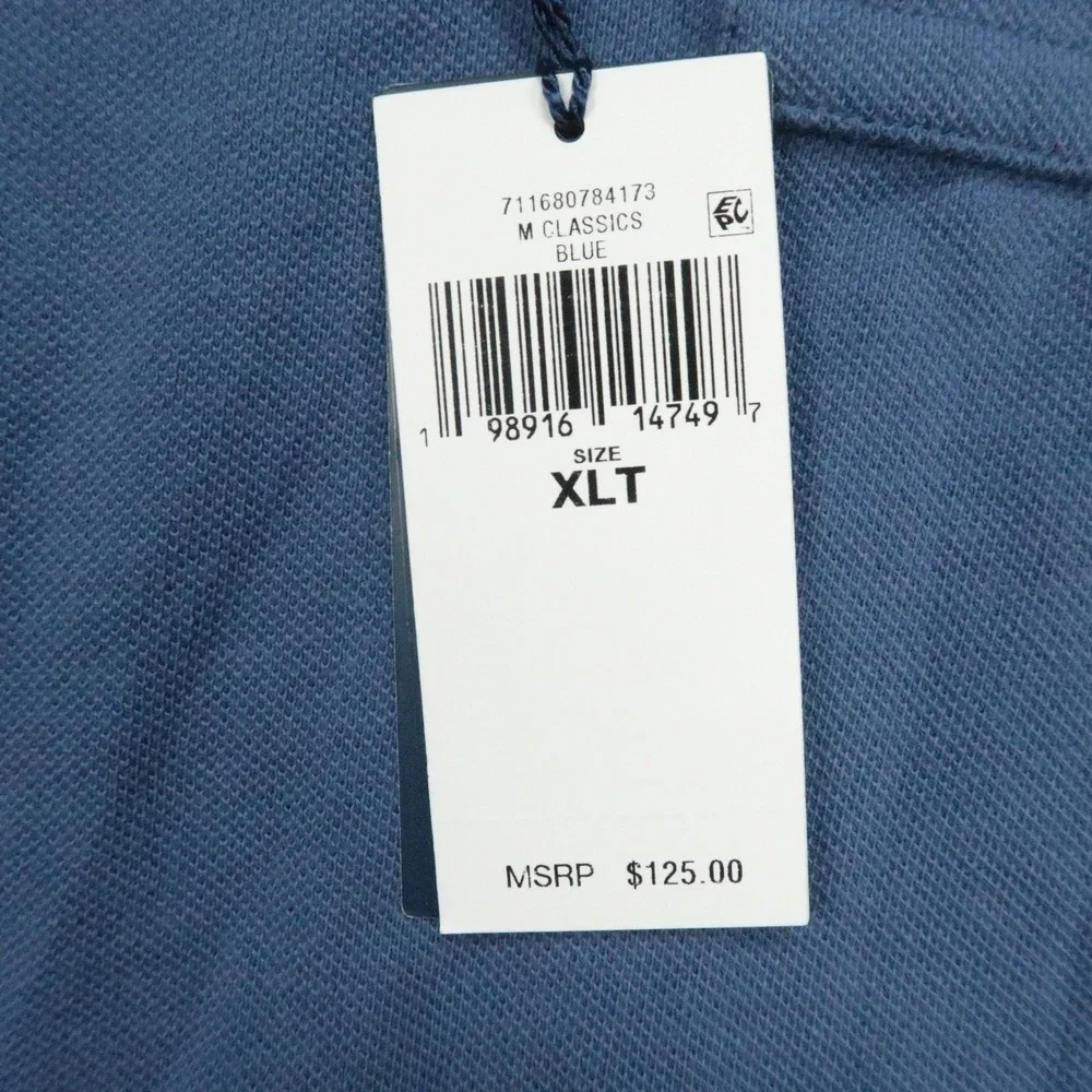Polo Ralph Lauren Shirt Mens XL Tall Blue Short Sleeve Classic Pique XLT